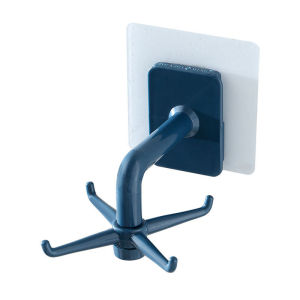 360 Degrees Rotated Self Adhesive Bathroom Kitchen Wall Hooks | Bathroom Kitchen Rack Saving Space Suction Hanger Hooks
