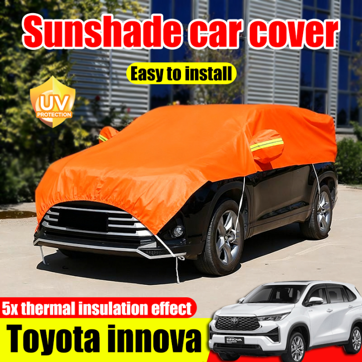 Toyota Innova half car cover sedan waterproof and sunproof half cover ...