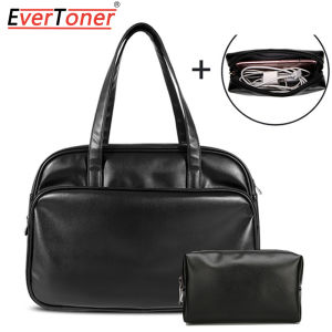 EverToner Soft PU Leather Women Laptop Bag Portable Laptop Carrying Case Briefcase Fashion Lady Travel Handbag