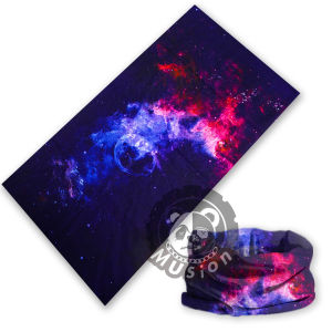 Musion Quick Dry Sports Headband Sun Protection Flame Print Skaf Kepala Bike Head Scarf Multi Purpose Rider Neck Gaiter Elastic Face Cover for Outdoor Sports