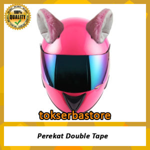 Kuping Helm - Kuping Kucing Untuk Fullface HalfFace Pink