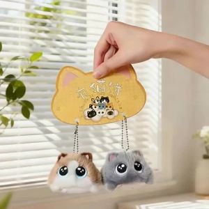 Premium Heavy-Duty Practical Home Living Daily Utility Essential - Cute Cat Cake Series Plush Toy Chubby Cat Doll Calico Cat Doll Stress-R