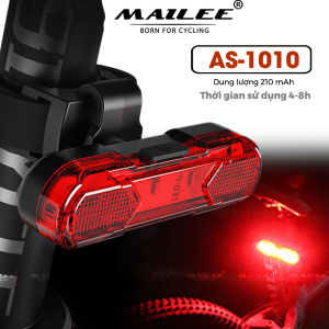 Đèn Hậu Xe Đạp USB LED AS-1010 pin sử dụng 4-8h dung lượng 210 mAh Chống Nước Đi Đêm Địa Hình Cảnh Báo Phụ Kiện- Mai Lee