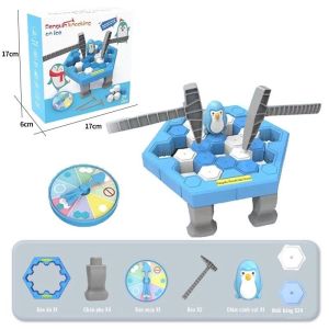 Đồ chơi gõ băng phá băng giải cứu chim cánh cụt mới nhất 2023