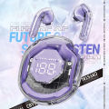 Amgras Future Ⅷ Ultra Transparent Earphone Bluetooth Earbud Gaming LED digital display Sport TWS Earphones HIFI IPX5. 