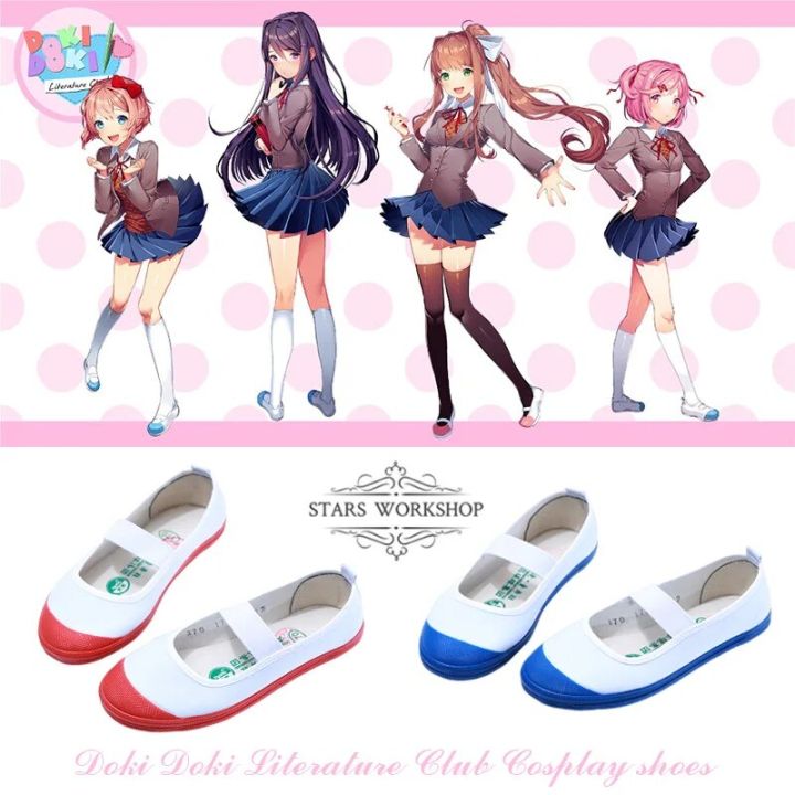 the Look】 Doki Doki Literature Club Cosplay Shoes Anime School