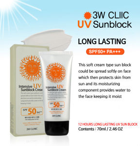 Kem Chống Nắng 3W Clinic Intensive UV Sunblock Cream SPF 50 PA+++ 0ml