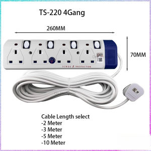 3 4 5 GANG TRAILING SOCKET EXTENSION SOCKET 3C 1.25MM Flexible Cable Pure Copper FOR malaysia SIRIM TS220