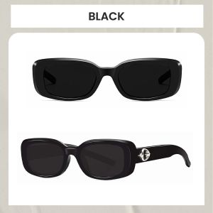 Berrybarton Kacamata Hitam Rectangle Polycarbonate Sunglasses Wanita Anti UV400 852 THE BELL