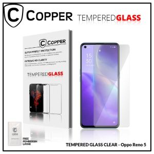 Oppo Reno 5 - COPPER TEMPERED GLASS FULL CLEAR Anti Gores