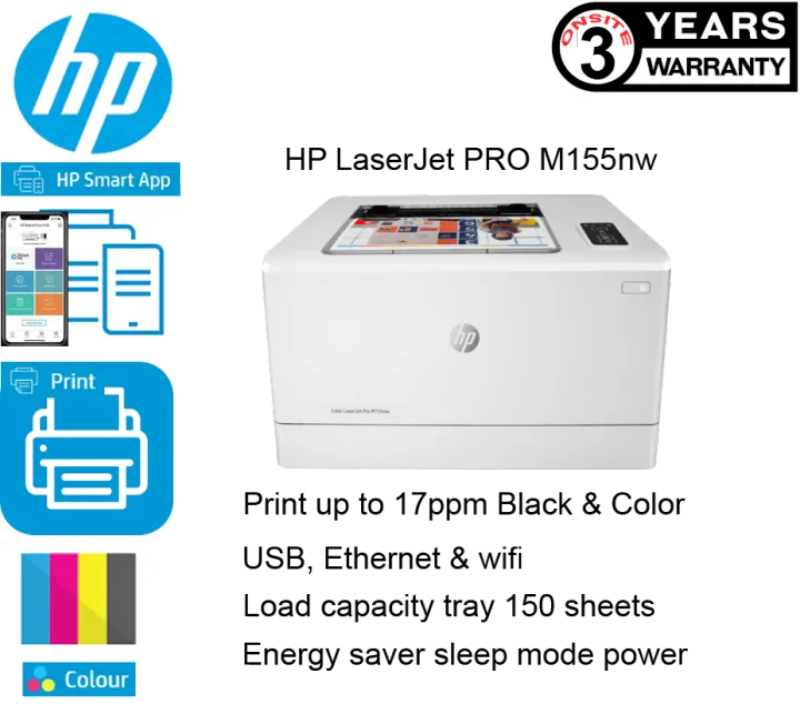 HP Color LaserJet Pro M1555nw Printer
