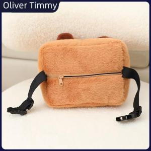 [Oliver Timmy] Car Headrest Neck Pillow Capybara Plush Shoulder Protection Cute Tissue Box Kawaii Car Decoration Of Car Supplies Plushie Gift