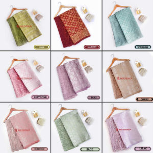 Paket Seragam Bridesmaid Lengkap Wisuda Lamaran Keluarga Kain Songket Semi Palembang Kain Tile Akar