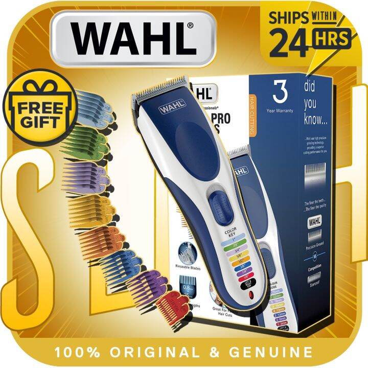 WAHL Professional Cordless Rechargeable Hair Clipper Adjustable Cordless 21 Pieces Electric Hair Clipper charge and plug Lazada PH