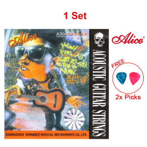 ALICE ( .010 ~ .047 ) A306-XL Acoustic Guitar String SET - Tali Gitar Akustik Gitar Kecil 1 Set Murah Accessories 吉他弦
