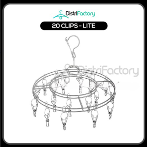 30 Clips Stainless Steel Laundry Drying Rack Clip and Drip Hanger Clothes Drying Hanger (Thicker Version)