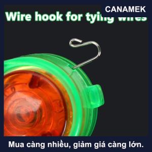【CANAMEK】 1 cái báo động cắn cá báo động nhạy cảm cao báo động âm thanh chuông LED chỉ báo ánh sáng Clip-on cần câu buzzer phụ kiện câu cá