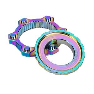 อะแดปเตอร์ล็อคกลางแปลงจักรยานเสือภูเขาดิสก์เบรคโรเตอร์โลหะผสมอุปกรณ์จักรยานโรเตอร์ก่อสร้าง