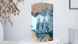 Resin Western Saint Art Lamp Decorative Ornament Christmas Gift Home Decor for Friends Family
