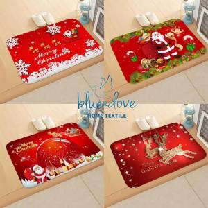 Blue Dove 58x41cm Christmas Door Mat Santa Claus Snowman Indoor Carpet Merry Christmas Decorations for Home Christmas Ornaments New Year B-700