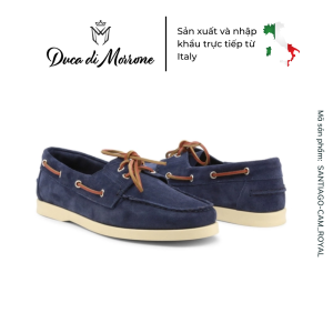 Giày Lười Loafer Nam DUCA DI MORRONE Da Lộn Cao Cấp Thiết Kế Dây Buộc Lạ Mắt - Sản xuất và nhập khẩu CHÍNH HÃNG tại ITALY - SANTIAGO-CAM