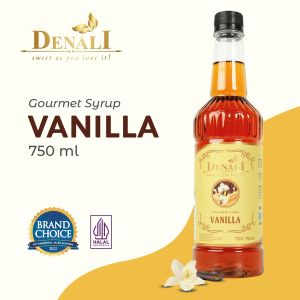 Syrup Denali Rasa VANILLA 750 ml Premium Sirup Flavoured Vanila Minuman Bartender Kopi Dll