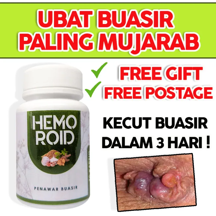 KAPSUL BUASIR HEMOROID 30 KAPSUL PENAWAR BUASIR