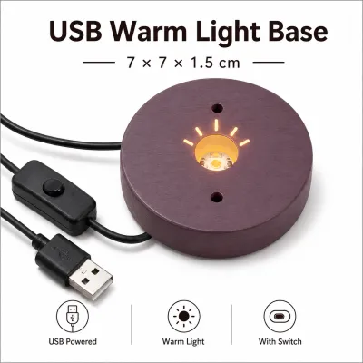 Himalayan Salt Lamp USB LED Night Light Natural Crystal Multi Shape Warm & Color Light Decor Gift