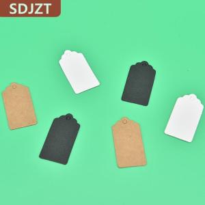 [COD] SDJZT ป้ายของขวัญไม่รวมเชือกป่าน100ชิ้นป้ายกระดาษสำหรับงานเลี้ยงแต่งงาน