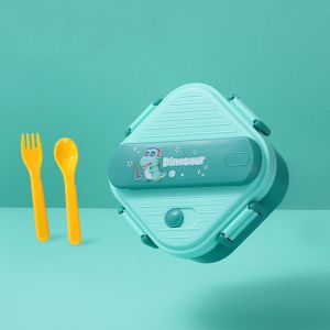 Bento Box Lunch Box 2 Tier Leak Resistant Food Container Microwave Safe With Utensils Meal Prep School Office Baon