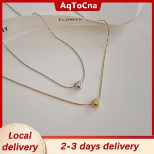 [COD] AqToCna Ship within 24 hours Minimalist Clavicle Necklaces For Women Tiny Heart LOVE Necklaces Dainty Fashion Jewelry