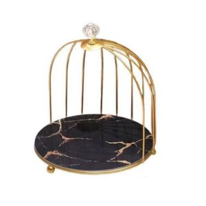 QUA Easy to Clean Bird Cage Jewelry Rack Rust-proof Waterproof  Display Stand Multi-purpose Large Capacity Iron Storage Holder Dormitory