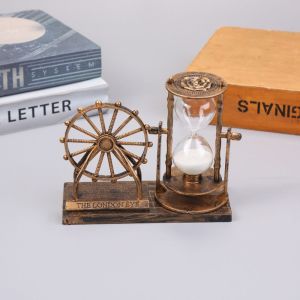 NCNC(OKDEALS01) Sand Glass Ferris Wheel Hourglass Rotating Plastic Sand Clock Timer Durable Vintage Ferris Wheel Ornament Home