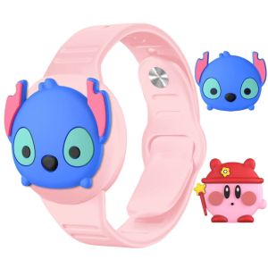 กําไลข้อมือ Airtag สําหรับเด็ก-สายรัดข้อมือ Airtag ซ่อนซิลิโคนอ่อนนุ่ม - ที่วาง GPS Tracker น้ําหนักเบาเข้ากันได้กับ Apple Air Tag Band สําหรับเด็กสร้อยข้อมือ Airtag แบบปรับได้