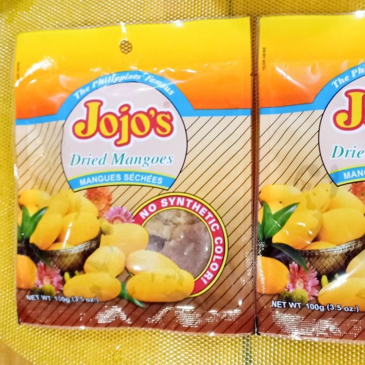 JOJO'S Dried Mangoes 50 packs/case Lazada PH