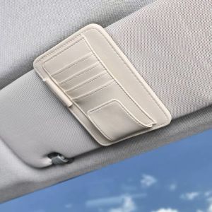 HUAFA  MALL Car Mounted CD Holder Multi-functional Sunboard Cover Card Holder Cars Within Storage Bag Car Glasses Car CD Clip 12.5*15.5CM
