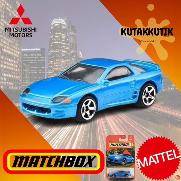 Matchbox 1994 Mitsubishi 3000GT Diecast Car - Blue 74/100 Series | Collectible Model Car - View #4