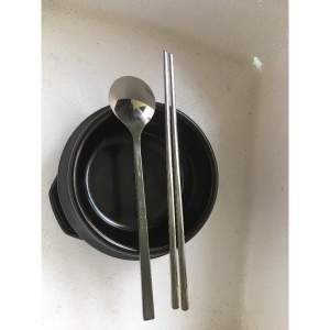 Bộ nồi / thố đất Donghwa 13 cm - 750 ml dùng làm thố súp   có đế / không đế