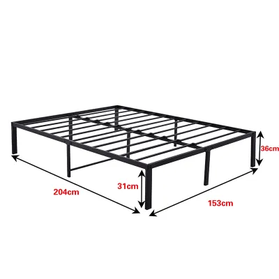 BMZAR Giường sắt hiện đại đơn giản 1.8m giường sắt tải trọng khung sắt chắc chắn mang 500kg