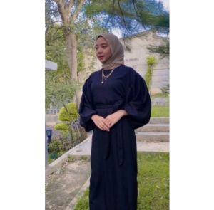 Irlana Dress/ Gamis Muslim Lengan Balon Terbaru / Baju Muslim Wanita reamaja & Dewasa Kwekinian/ Gamis Lebaran viral /Bisa COD
