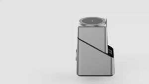 15W Fast Magnetic Wireless Charger Stand Touch Automatic Rotation 3 in 1 Wireless Charger Digital Alarm Clock