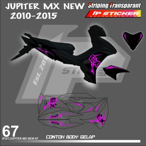 JUPITER MX 135 NEW (COD) STIKER STRIPING MOTOR YAMAHA JUPITER MX NEW - STIKER LIST SIMPLE WARNA VARIASI DESAIN RACING HOLOGRAM DAN TRANSPARAN BISA COD KODE 67 IP PROJECT