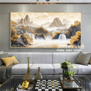 Tranh treo tường thủy mạc phong cảnh núi non hùng vĩ quà tân gia TT167