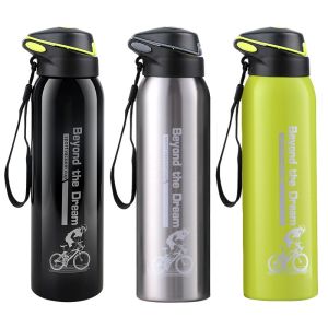 Bình nước thể thao bình giữ nhiệt inox304 không gỉ gắn trên xe đạp/ ô tô/ xe hơi có ống hút dung tích 500ML - Lazada