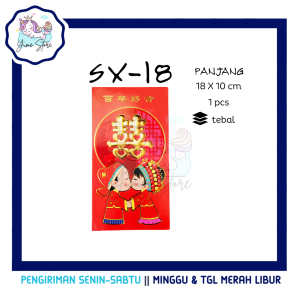 YUME SHOP - Angpao Wedding Angpau Sangjit Lamaran Shuang Xi Amplop Pernikahan Teapai Kawin Phang Teh