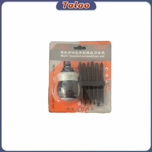 Talao 13 in 1 Ratchet Screwdriver Set CRV Cross Groove Drill Telescopic Screwdriver Alloy Steel Magnetic Dual-Purpose Batch Head