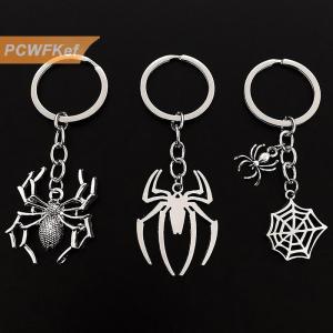 【PCWFKef】 พวงกุญแจแมงมุมแบบมีเอกลักษณ์พวงกุญแจรูปสัตว์พวงกุญแจโลหะสำหรับผู้หญิงผู้ชายกระเป๋าถือเครื่องประดับพวงกุญแจรถ