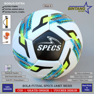 Bola Futsal Size 4 Specs Star Revolutin Jahit Mesin Lokal Bahan Kulit PU Kuat dan Tahan Lama