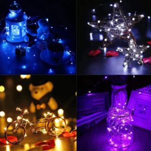 5M 10M 20M LED Copper Wire Lights Remote Control Christmas Tree Light Outdoor Indoor Decoration Fairy Garden Lighting For Party Holiday Babalux