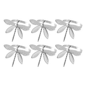 Oil Drip Dragonflies Napkin Clip Metal Craftsmanship Napkin Holder Accessory For Formal Dinner Party Decoration